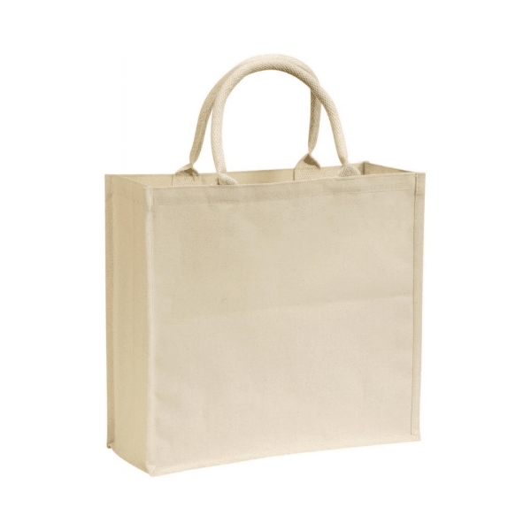 Immagine di Borsa Cotone Cerata 36x43x19 By T&C